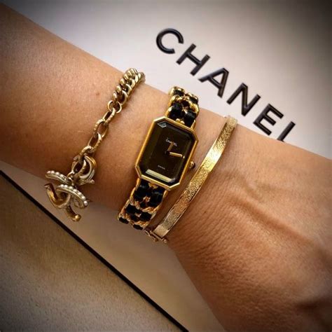 chanel gold watch|gold chanel necklace.